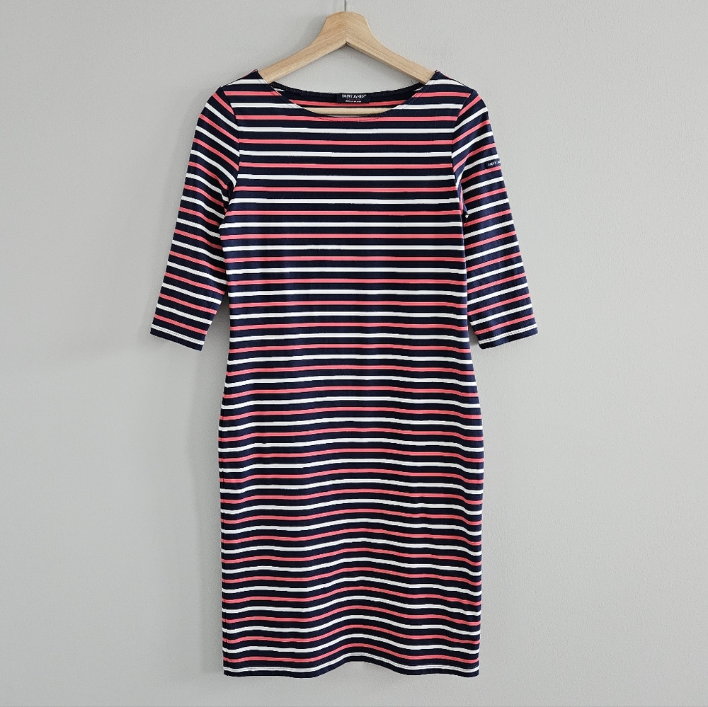 Saint James Propriano Striped Dress Size 6 Nautical Preppy Coastal